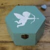 Thorndown-Wetlands-Green-Wood-Paint-with-Swan-White-stencil-on-craft-box